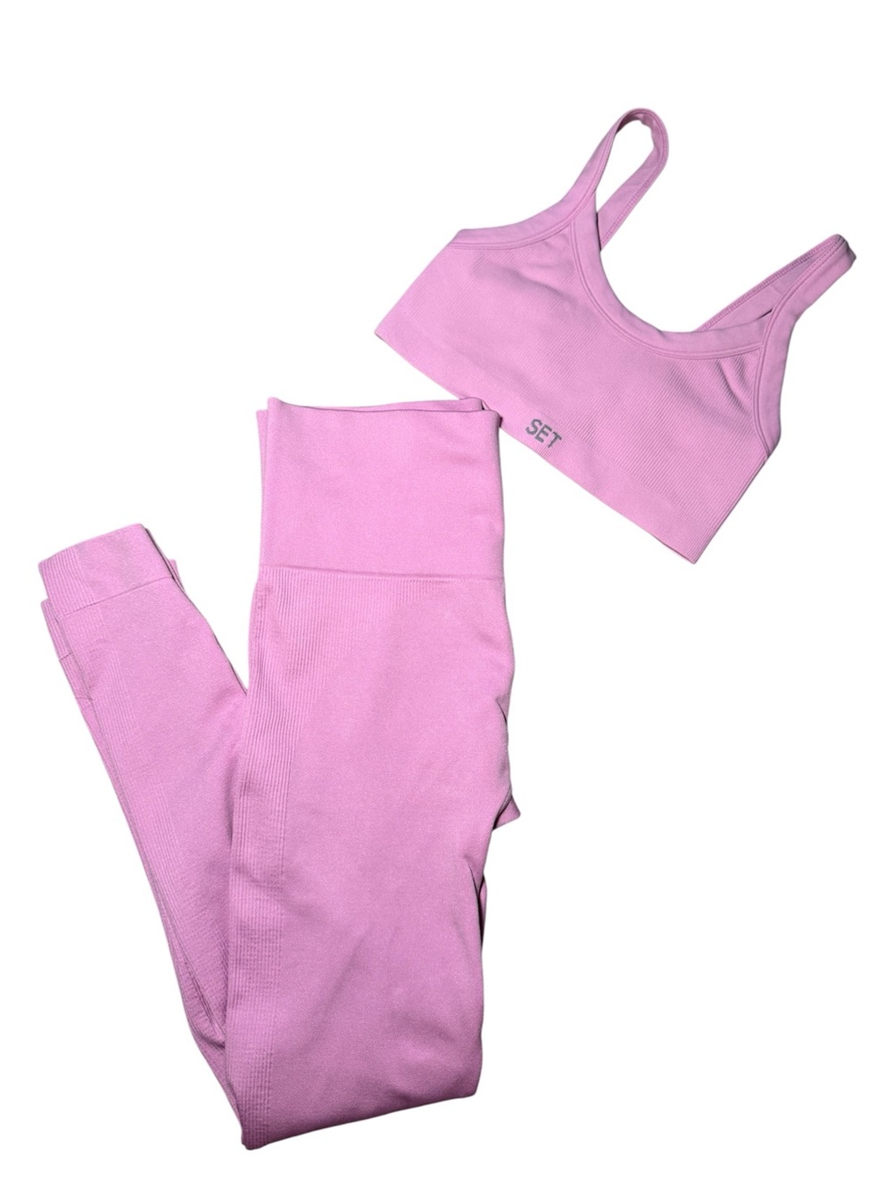 SET Active Ribbed High-Rise Set - Picture 2 of 3